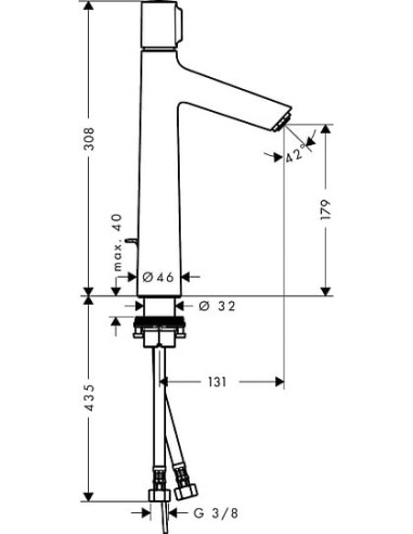 Hansgrohe izlietnes jaucējkrāns Talis Select S...