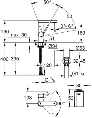 Grohe izlietnes jaucējkrāns Plus Digital 23958003 - 3