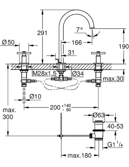 Grohe izlietnes jaucējkrāns Atrio New 20008DC3 - 3