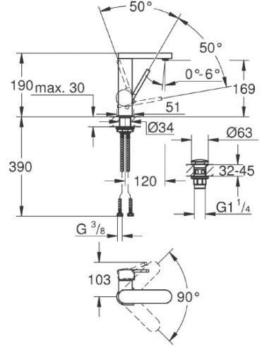 Grohe izlietnes jaucējkrāns Plus 23872003 - 4