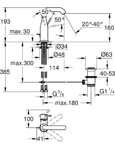 Grohe izlietnes jaucējkrāns Essence New 23462DC1 - 6