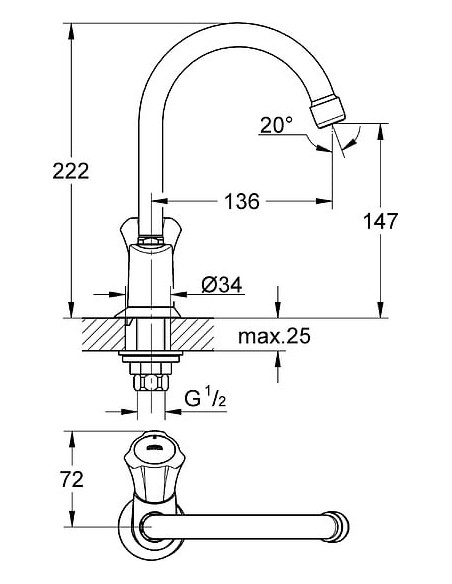 Grohe krāns Costa L 20393001 - 3 Grohe krāns Costa L 20393001 - 3