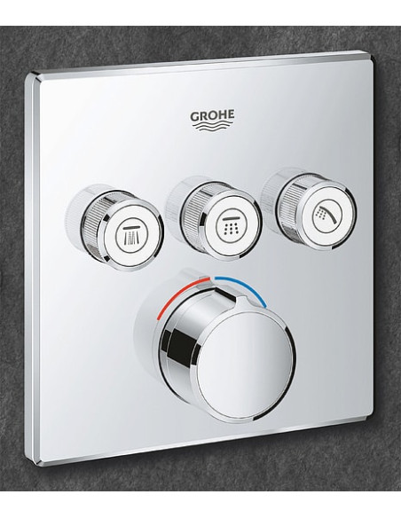 Grohe jaucējkrāns vannai ar dušu Grohtherm SmartControl 29149000 - 3