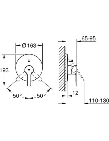 Grohe jaucējkrāns vannai ar dušu Lineare New 19297DC1 - 5