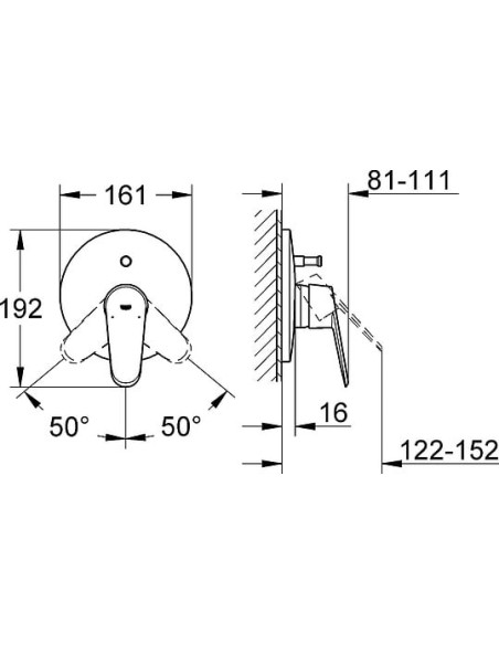 Grohe jaucējkrāns vannai ar dušu Eurodisc Cosmopolitan 19548002 - 3 Grohe jaucējkrāns vannai ar dušu Eurodisc Cosmopolitan 19548002 - 3