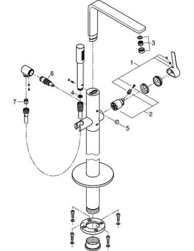 Grohe jaucējkrāns vannai ar dušu Lineare New 23792DC1 - 5