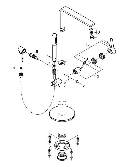 Grohe jaucējkrāns vannai ar dušu Lineare New 23792DC1 - 5