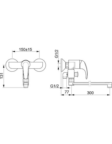 Oras universāls jaucējkrāns Polara 1446Y