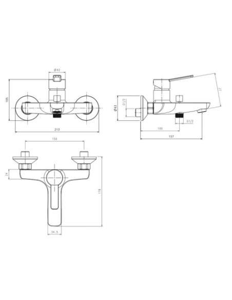 La Torre vannas jaucējkrāns Newpro 42020 S - 3