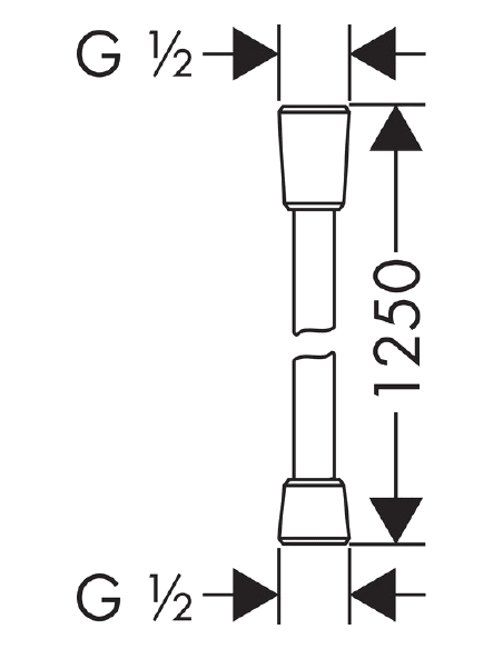 Hansgrohe jaucējkrāns vannai ar dušu Metropol 32532000