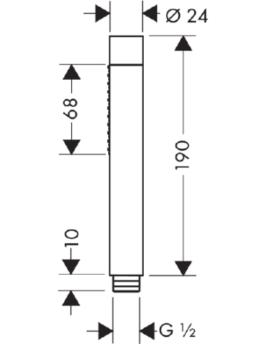 Hansgrohe jaucējkrāns vannai ar dušu Metropol...