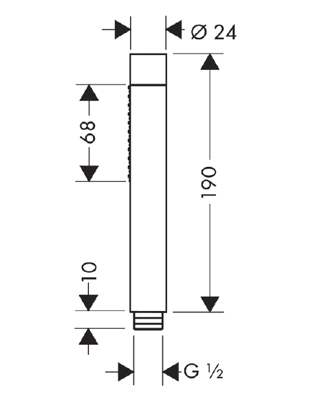 Hansgrohe jaucējkrāns vannai ar dušu Metropol 32532000
