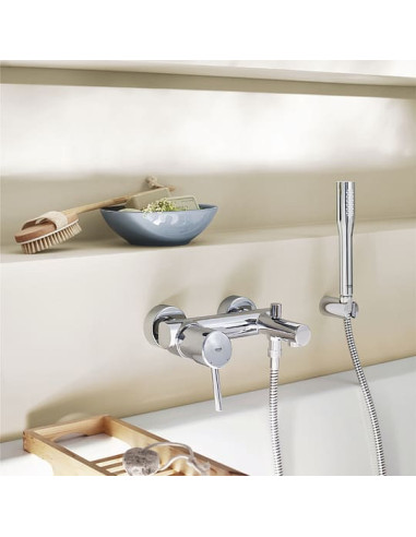Grohe jaucējkrāns vannai ar dušu Concetto 32212001 - 4
