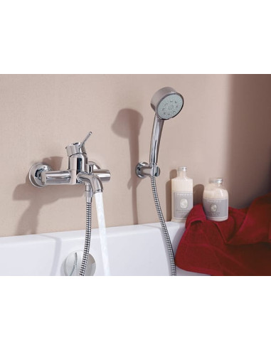 Grohe jaucējkrāns vannai ar dušu BauClassic 32865000 - 4