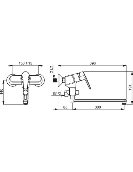Oras universāls jaucējkrāns Saga 3942Y