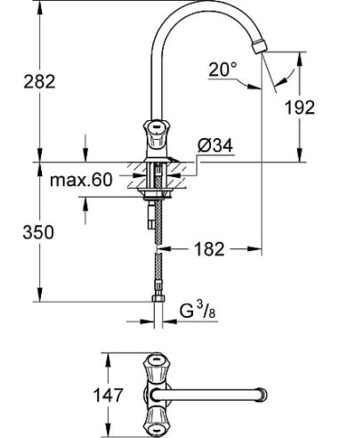 Grohe virtuves jaucējkrāns Costa L 31812001 - 10