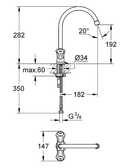 Grohe virtuves jaucējkrāns Costa L 31812001 - 10