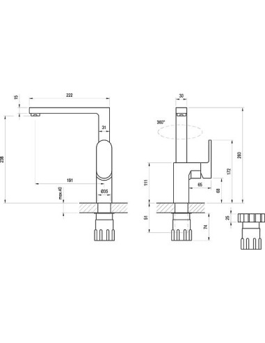 Ravak virtuves jaucējkrāns Chrome CR 016.00 - 4
