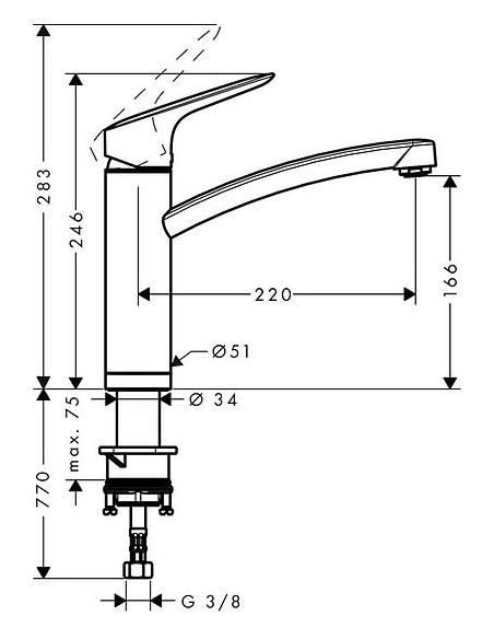 Hansgrohe virtuves jaucējkrāns Logis 71833000