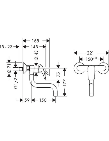 Hansgrohe virtuves jaucējkrāns Logis 71836000