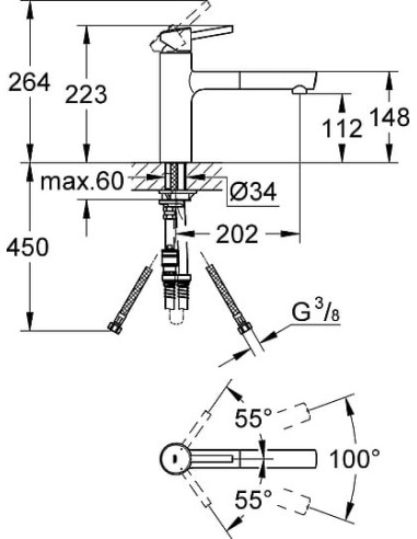 Grohe virtuves jaucējkrāns Concetto 31129001 - 5