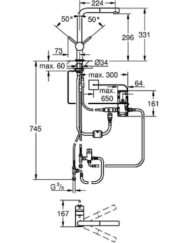 Grohe virtuves jaucējkrāns Minta Touch 31360DC1 - 11
