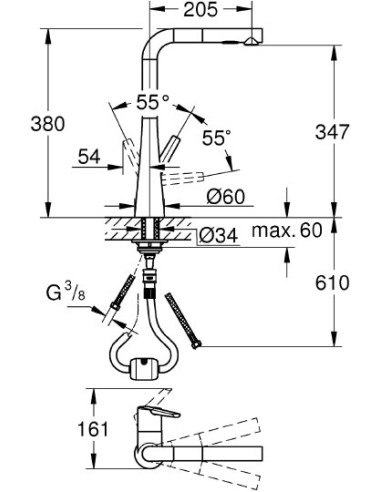 Grohe virtuves jaucējkrāns Zedra 32553002 - 6