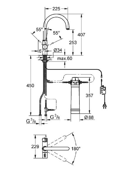 Grohe virtuves jaucējkrāns Blue Pure 33249DC1 - 7