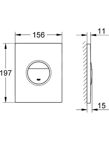 Grohe poda skalošanas poga Nova Cosmopolitan 38765000 - 18