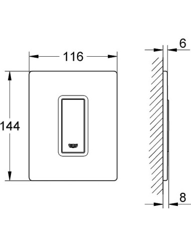 Grohe poda skalošanas poga Skate Cosmopolitan 38846LS0 - 5
