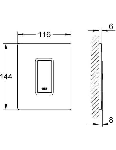 Grohe poda skalošanas poga Skate Cosmopolitan 38846LS0 - 5 Grohe poda skalošanas poga Skate Cosmopolitan 38846LS0 - 5