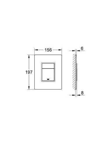 Grohe poda skalošanas poga Skate Cosmopolitan 389160A0 - 9