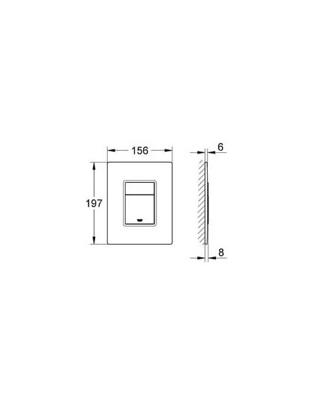 Grohe poda skalošanas poga Skate Cosmopolitan 389160A0 - 9