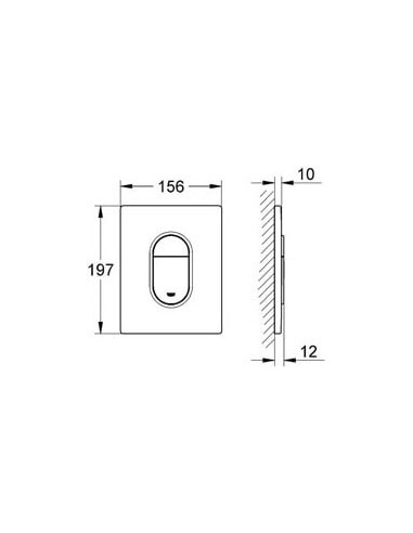 Grohe poda skalošanas poga Arena Cosmopolitan 38844P00 - 13