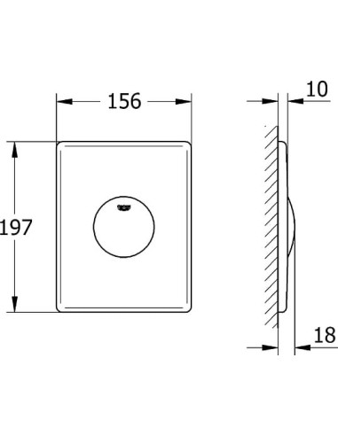 Grohe poda skalošanas poga Surf 37063000 - 6