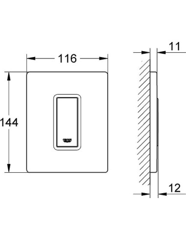 Grohe poda skalošanas poga Skate Cosmopolitan 38784SD0 - 3