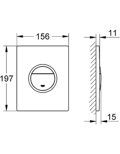 Grohe poda skalošanas poga Nova Cosmopolitan Light 38809000 - 16
