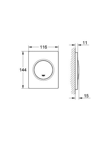 Grohe poda skalošanas poga Nova cosmopolitan 38804SH0 - 4