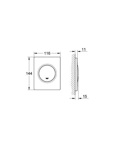Grohe poda skalošanas poga Nova cosmopolitan 38804SH0 - 4 Grohe poda skalošanas poga Nova cosmopolitan 38804SH0 - 4
