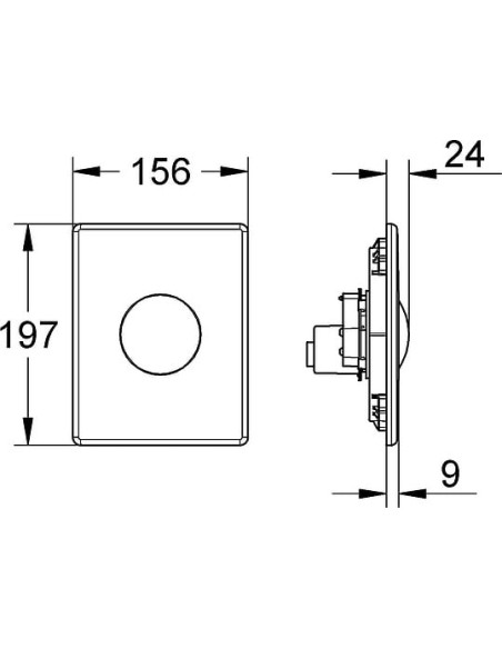 Grohe poda skalošanas poga Skate 38573000 - 7