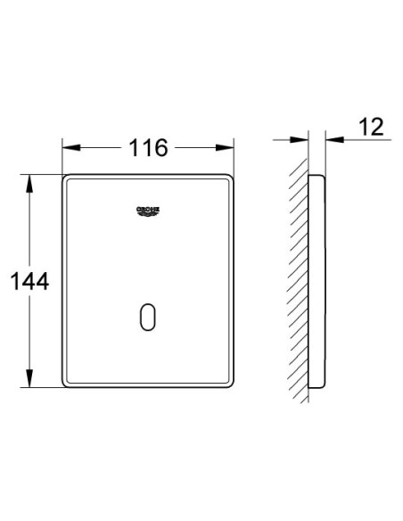 Grohe poda skalošanas poga Tectron Skate 37321001 - 10