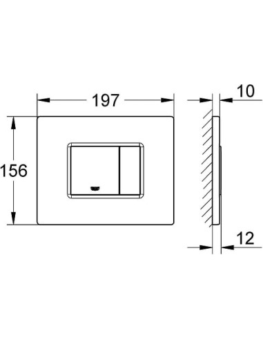 Grohe poda skalošanas poga Skate Cosmopolitan 38776SD0 - 5