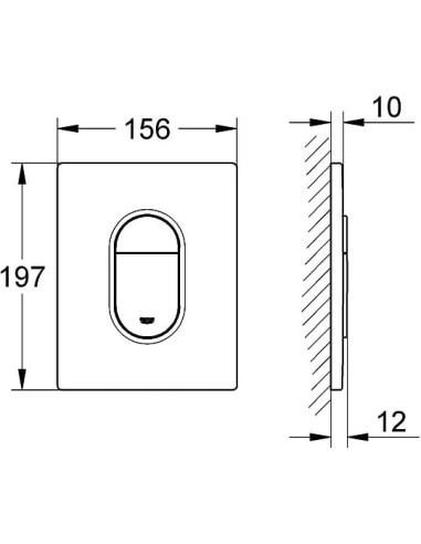 Grohe poda skalošanas poga Arena Cosmopolitan 38844000 - 15