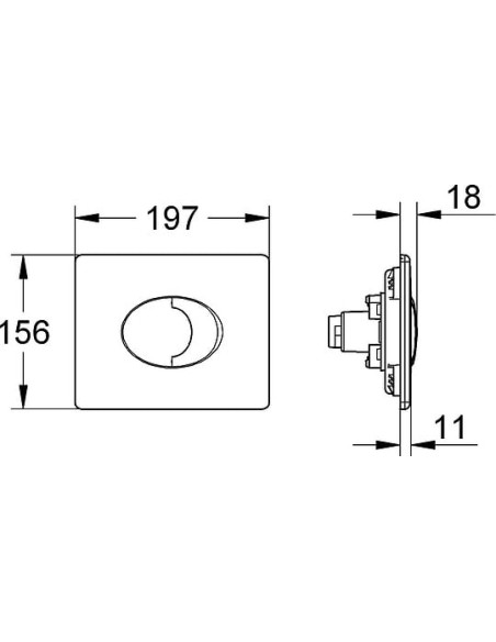 Grohe poda skalošanas poga Skate Air 38506000 - 14