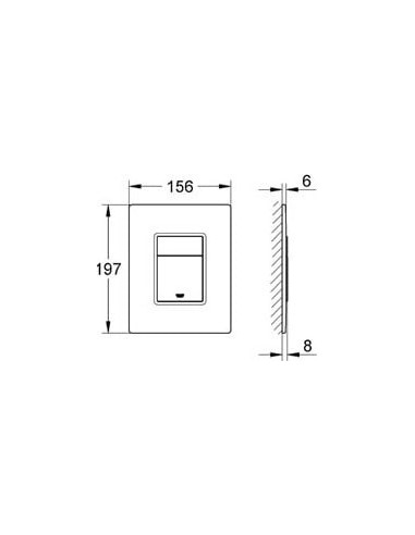 Grohe poda skalošanas poga Skate Cosmopolitan 38845LS0 - 11