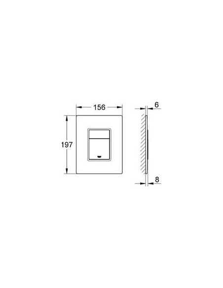 Grohe poda skalošanas poga Skate Cosmopolitan 38845LS0 - 11