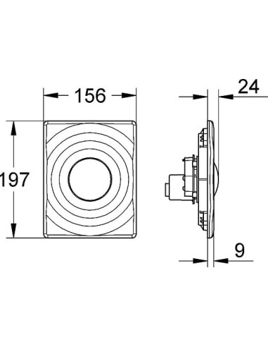 Grohe poda skalošanas poga Surf 38574000 - 14
