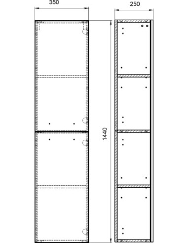 Cersanit augsts skapis Melar - 4