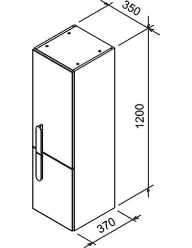 Ravak augsts skapis Chrome - 5