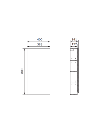 Cersanit MODUO 40 SIENAS SKAPIS ANTRACĪTA, S590-082 - 6
